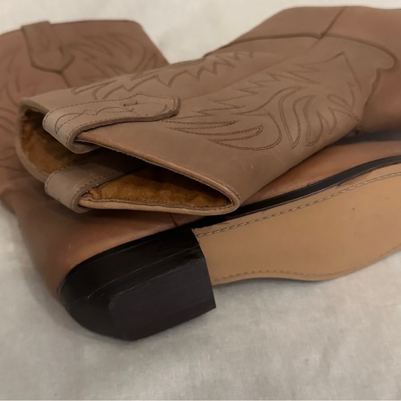 NWOT Vintage Women's Tan/Caramel Western Cowboy Boots | Size 8.5 - Picture 4 of 9